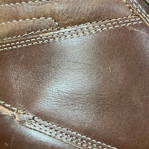 Clarks Hinsdale Mid Lace Up Chukka Boot Men 8.5 Brown Leather New - Picture 13 of 16